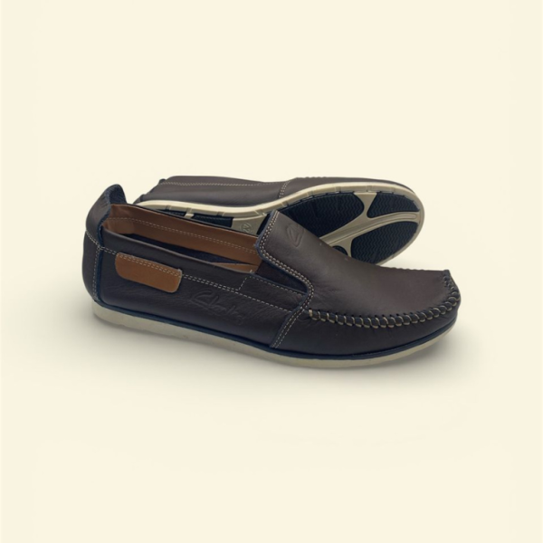 Mocassin Homme Cuir Bleu Marine