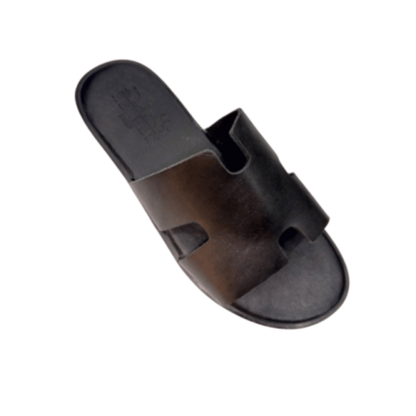 Sandales Slide Homme Cuir
