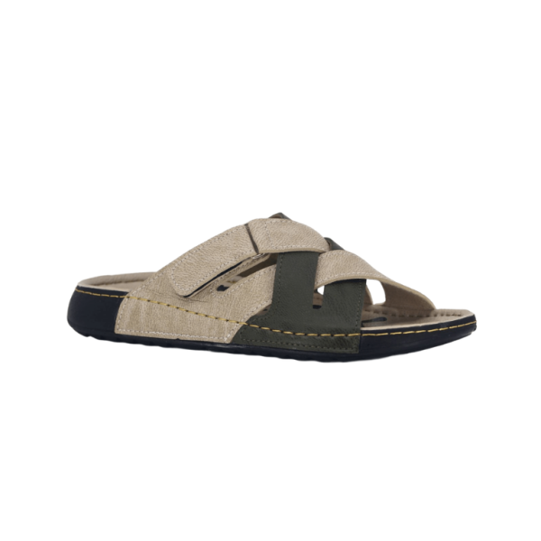 Sandales Homme Cuir Bicolore